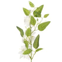 Artikel Künstlicher Clematis-Zweig mit weißen Blüten und grünen Blättern 81 cm, 2 Stück