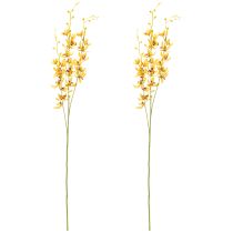 Artikel Künstliche Cymbidium Orchidee als Blütenstiel für elegante Dekoration 95cm 2St