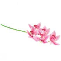 Artikel Cymbidium Orchidee künstlich 5 Blüten Rosa 65cm