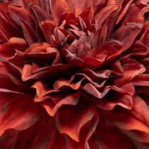 Artikel Kunstblume Dahlie 68cm Rot-Orange aus Seidenstoff und Kunststoff