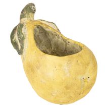 Artikel Dekorative Pflanz-Birne aus Beton 19×12,5×15,5cm Gelb-Grün für Innen- und Außendeko