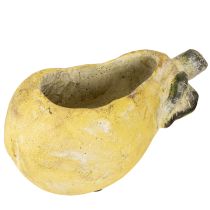Artikel Deko-Übertopf Birne Beton Gelb-Grün 25x13x11cm für Innen und Außen
