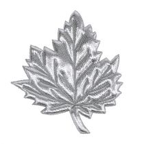 Deko-Blätter aus Seide 5cm Silber 60St