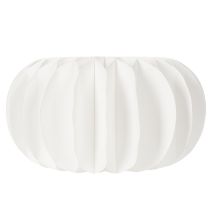 Artikel Papier-Dekokugel Kürbisform Weiß 34 cm 2 Stück