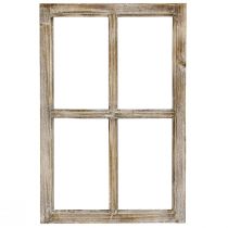 Artikel Deko Fenster Rahmen Holzdeko rustikal Braun 40×60cm