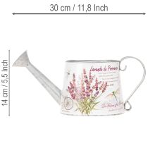 Artikel Deko Gießkanne Metall Lavendelmotiv 30×11×14,5 cm für Innenbereich