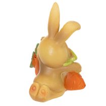 Artikel Dekofiguren Osterhasen mit Möhre 6 cm Handbemalt Polyresin 3er-Set
