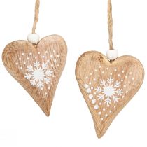 Artikel Deko Herzen zum Hängen Christbaumschmuck Holz 6cm 8 St
