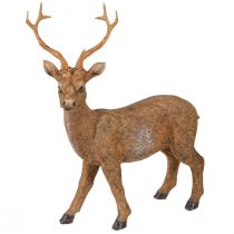 Artikel Deko Hirsch Braun in Holz Optik 19x8,5x22,5cm 2 St