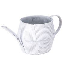 Artikel Deko Kanne Metall in Weiß Vintage 28cmx13cmx12,5cm