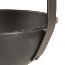 Artikel Deko-Pflanzkelle aus Metall Anthrazit Ø16,5cm Hängend 2 Stück