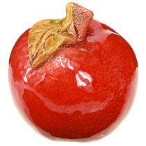Artikel Deko-Keramik-Äpfel rot-grün, 7,5 cm, Herbstdeko, 4er-Set