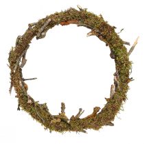 Artikel Deko Kranz Natur Ø33cm Flechten Moos Türkranz Tischdeko Wanddeko