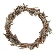 Artikel Deko Kranz mit Ästen und Flechten Eichenmoos Ø30cm