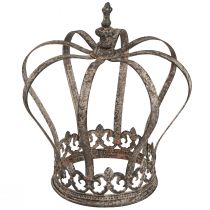 Artikel Deko Krone Antik Optik Metalldeko Rost Ø19,5cm H22cm