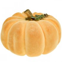Deko-Kürbis beflockt Orange hell Herbstdeko Ø30cm
