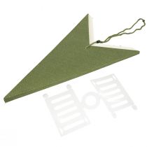 Artikel Dekorativer Papierstern aus Jute zum Hängen als stimmungsvolle Lampe Grün