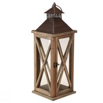 Artikel Deko Laterne Holz Vintage Holzlaterne Braun 17×17×50cm