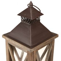 Artikel Deko Laterne Holz Vintage Holzlaterne Braun 17×17×50cm