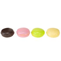 Artikel Deko-Makronen aus Kunststoff, künstlich, 5 cm, bunt, 8 Stück, für Tischdekoration