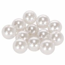 Artikel Deko-Perlen Kunststoff Ø20mm Weiß 12 Stück
