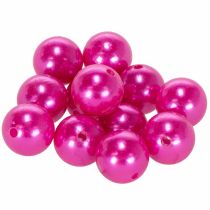 Artikel Dekoperlen Kunststoff Ø2cm Pink 12 Stück