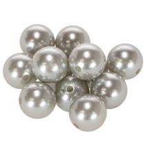 Artikel Dekorationsperlen Kunststoff Ø2cm Silber 12 Stück