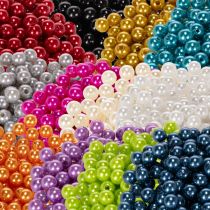 Artikel Dekoperlen Kunststoff Ø8mm verschiedene Farben 250 Stück