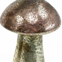 Deko Pilze Glas Rosa Tischdeko Herbst Ø6,5cm H10cm 3St