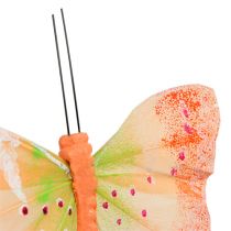 Artikel Deko-Schmetterlinge am Draht farbig 8,5cm 12St