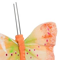 Artikel Deko-Schmetterlinge am Draht farbig 8,5cm 12 St