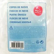 Artikel Deko Schneeflocken Künstlicher Schnee Polyester Weiß 3 × 40g