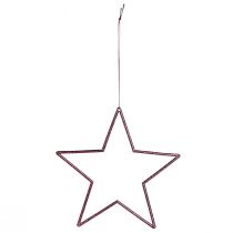Artikel Deko-Stern Ø18cm Hängend 8er-Set Berryfarben Glitter
