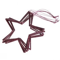 Artikel Deko Stern Berry Weihnachtsdeko Hängend Glitter Ø18cm 8 Stück Set