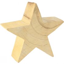 Artikel Deko Stern aus Holz Paulownia Holzstern zum Stellen 20cm