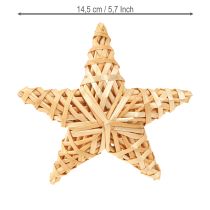 Artikel Deko Sterne Christbaumschmuck Rattan Sterne 14,5cm 3 St