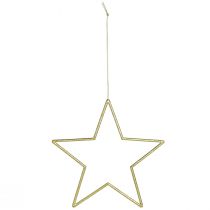 Artikel Deko-Sterne 18cm Gold mit Glitter, Baumschmuck 8 Stück