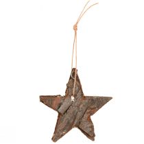 Artikel Deko-Sterne aus Pinienrinde 6 cm, 12 Stück, Natur, Weihnachtsdekoration