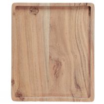 Artikel Deko Tablett Akazienholz Holztablett rechteckig Natur 30×25cm