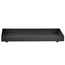 Artikel Deko-Metalltablett rechteckig 30x15cm schwarz grau gewaschen