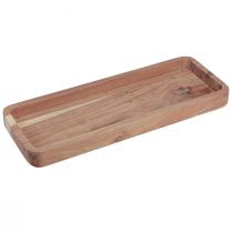 Artikel Deko Tablett länglich Akazienholz Holztablett Natur 40×15cm