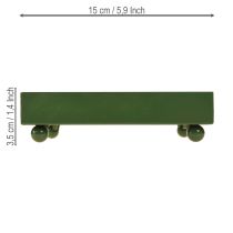 Artikel Deko Metalltablett quadratisch 15×15cm Grün 2er-Set