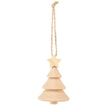 Artikel Deko Tannenbaum Holz Christbaumschmuck Ø5cm H7,5cm 6 St