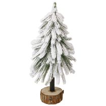 Artikel Deko Tannenbaum beschneit auf Holzsockel Ø15cm H30cm