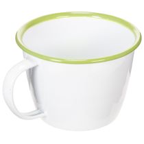 Artikel Deko Tasse Pflanztopf emailliert Ø11cm H8cm