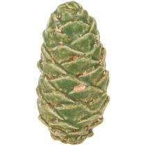 Artikel Deko Zapfen Keramik Sortiert Grün Gelb Braun 8,5cm 6 St