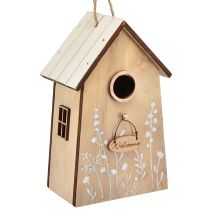 Artikel Deko zum Hängen Vogelhäuschen Weiß Natur 14,5cm 2 St