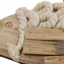Deko Fisch aus Treibholz Holzfisch Natur Maritime Deko 31cm