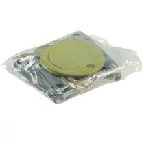 Artikel Deko Geburtstag Wimpelkette Girlande aus Filz Grau Grün 300cm