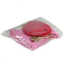 Artikel Deko Geburtstag Wimpelkette Girlande aus Filz Rosa Pink 300cm